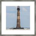 Morris Island Lighthouse In Charleston Sc Framed Print