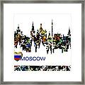 Moscow Skylines Framed Print
