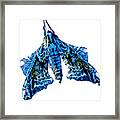 Moth Tee Blue Framed Print