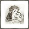 Mother And Child Framed Print