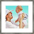 Mother And Son Framed Print