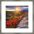 Mount Battie Sunset Framed Print