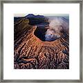 Mount Bromo At Sunrise Framed Print