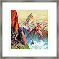 Mountain Cable Car, Breath Taking Scenery Framed Print