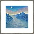 Above The Clouds Framed Print