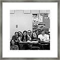 Mr Clay's Ap English Class - Cropped Framed Print