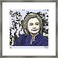 Mrs Hillary Clinton Framed Print