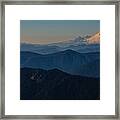Mt. Baker From Mt. Pilchuck Framed Print
