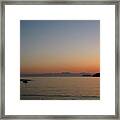 Mt Fuji In Twilight Glow Framed Print