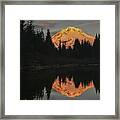 Mt Hood Alpenglow Ii Framed Print