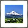 Mt Hood And The Hood River Valley Framed Print