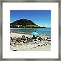 Mt Maunganui Beach 5 - Tauranga New Zealand Framed Print