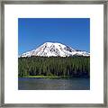 Mt. Rainier At Reflection Lake Framed Print