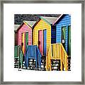 Muizenberg Beach Huts 3 Framed Print