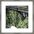 Multnomah Falls Foot Bridge Framed Print