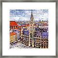 Munich Cityscape Framed Print