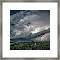 Muscatine County Supercell Framed Print