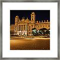 Museum Of Ethnography In Budapest At Night Framed Print
