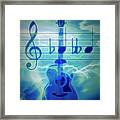 Music Is Everything Lightning Framed Print