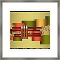 Music Series Horizontal Horn Abstract Framed Print