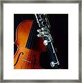 Music - Woodwind And Strings Framed Print