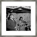 Music's Golden Era - Charlie Parker And Miles Davis 1947 Framed Print