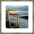Muskoka Lake At Sunrise Framed Print