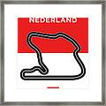 My F1 Zandvoort Race Track Minimal Poster Framed Print