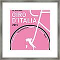 My Giro D'italia Minimal Poster 2015 Framed Print