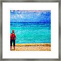 My Thoughts Are Like Sea Waves Framed Print