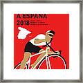 My Vuelta A Espana Minimal Poster 2018 Framed Print