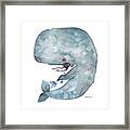 My Whale Framed Print
