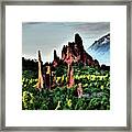 Mystical Peaks Garden Of The Gods Framed Print