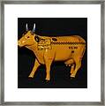 N Y C  Taxi Cow Framed Print