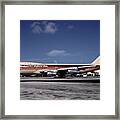 N17011, Continental Airlines, Boeing 747-143 Framed Print