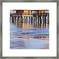 Naples Beach Pier Framed Print