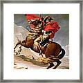 Napoleon Crossing The Alps Framed Print