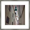 Narrow Alley In Vienna Old Town Austria Framed Print