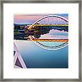 Nashville Veterans Memorial Bridge Framed Print