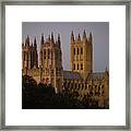 National Cathedral At Twilight Framed Print