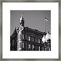 National Savings And Trust Company In Black And White Framed Print