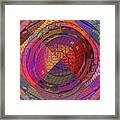 National Semiconductor Silicon Wafer Computer Chips Abstract 5 Framed Print