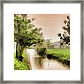 Nature Paint Asia Sunscape Framed Print
