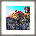 Nature Rocks Desert Landscape Framed Print