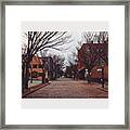 A Christmas Morning Downtown Framed Print