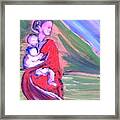 Refugee  Woman With Baby Framed Print