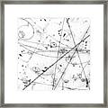 Neutrino Particle Interaction Event Framed Print