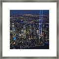 Never Forget-an Aerial Tribute Framed Print