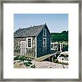 New England Fishing Cabin Framed Print