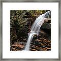 New Hampshire Avalanche Waterfall Framed Print